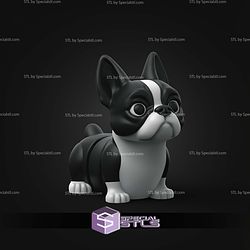 Super Basic STL Flexi Boston Terrier