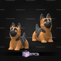 Super Basic STL Flexi German Shepherd