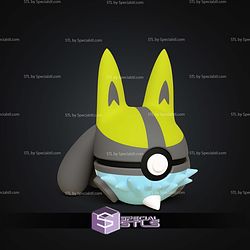 Super Basic STL Lucario Pokeball V2