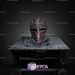 Super Basic STL Lost Warrior Helmet Display