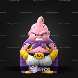 Super Basic STL Majin Buu Angry Color 3D Print