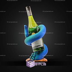 Super Basic STL Octopus Tentacle Wine Bottle Holder