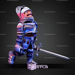 Super Basic STL Print In Place Knight