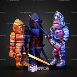 Super Basic STL Print In Place Knight