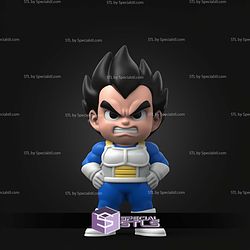 Super Basic STL Vegeta Angry Color 3D Print