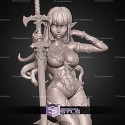 Syrina Elf Warrior STL Files