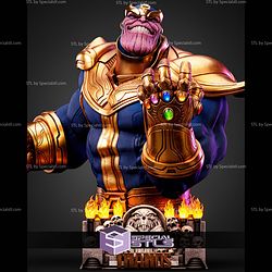 Thanos Bust Skull Base 375mm STL Files