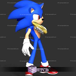The Sonic With Ring Basic STL Files