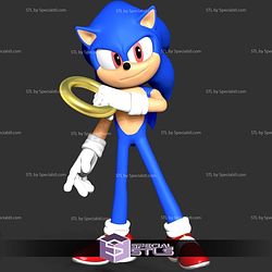 The Sonic With Ring Basic STL Files