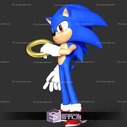 The Sonic With Ring Basic STL Files