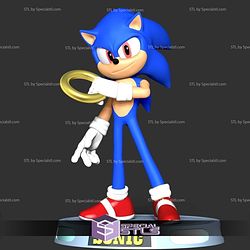 The Sonic With Ring Basic STL Files