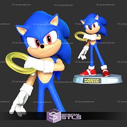 The Sonic With Ring Basic STL Files