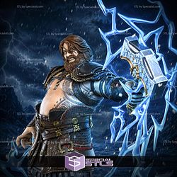 Thor God Of War Fat 500mm STL Files