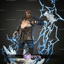 Thor God Of War Fat 500mm STL Files