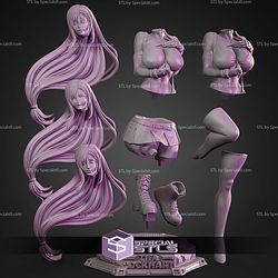 Tifa Lockhart Anime Style STL Files