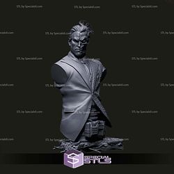 Two Face With Gun Bust STL Files