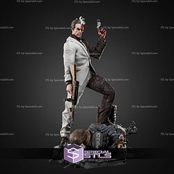 Two Face With Gun 360mm STL Files