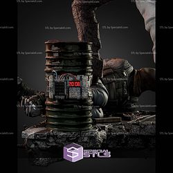 Two Face With Gun 360mm STL Files