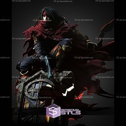 Vincent Valentine Final Fantasy Vigilante 345mm STL Files