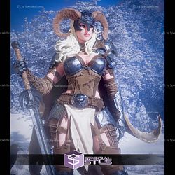 Warrior Of The North Female STL Files