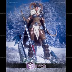 Warrior Of The North Female STL Files