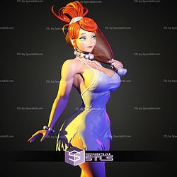 Wilma Flintstone Anime Style STL Files
