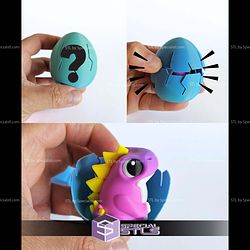 Super Basic STL Breakable Surprise Eggs Dinosaurs V2