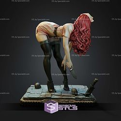 Abyssal Nurse 75 1 12 Scale Horror STL Miniatures