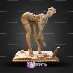 Abyssal Nurse Bandage 75 1 12 Scale Horror STL Miniatures