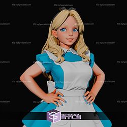 Alice In Wonderland With Character STL Files