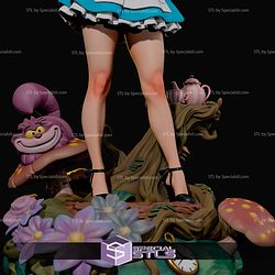 Alice In Wonderland With Character STL Files