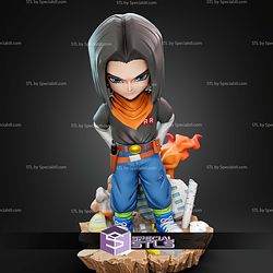Android 17 160mm Chibi STL Files