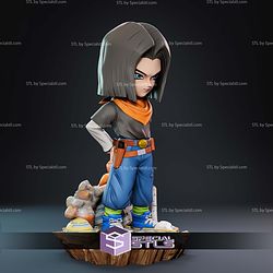 Android 17 160mm Chibi STL Files
