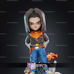 Android 17 160mm Chibi STL Files