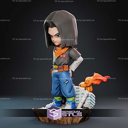 Android 17 160mm Chibi STL Files