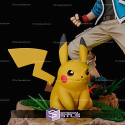 Ash And Pikachu Epic Scene STL Files