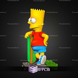 Bart Simpson The Simpsons 95mm STL Files