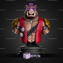 Bebop TMNT Animated Series Bust STL Files