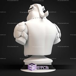 Bebop TMNT Animated Series Bust STL Files