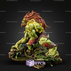 Blanka Angry Crawl Pose 204mm STL Files
