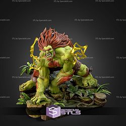 Blanka Angry Crawl Pose 204mm STL Files