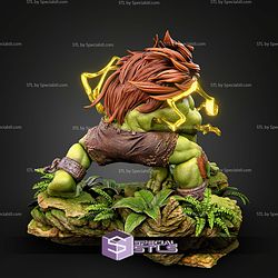 Blanka Angry Crawl Pose 204mm STL Files