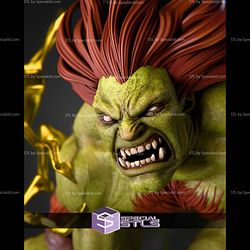 Blanka Angry Crawl Pose 204mm STL Files