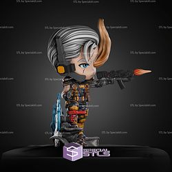 Cable With Gun Chibi STL Files