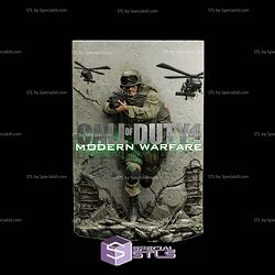 Call Of Duty Modern Warfare Poster 256mm Plate STL Files