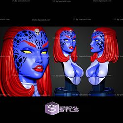 Campbell Mystique Bust STL Files