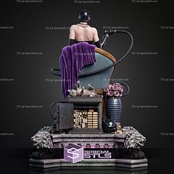 Catwoman And Her Cat Diorama 385mm STL Files