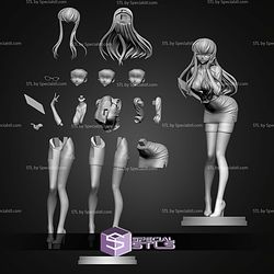 CC Office Lady 239mm STL Files