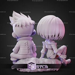 Chibi Lucy And David Cyberpunk Edgerunners 100mm STL Files