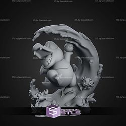 Chibi Totodile Pokemon 70mm STL Files